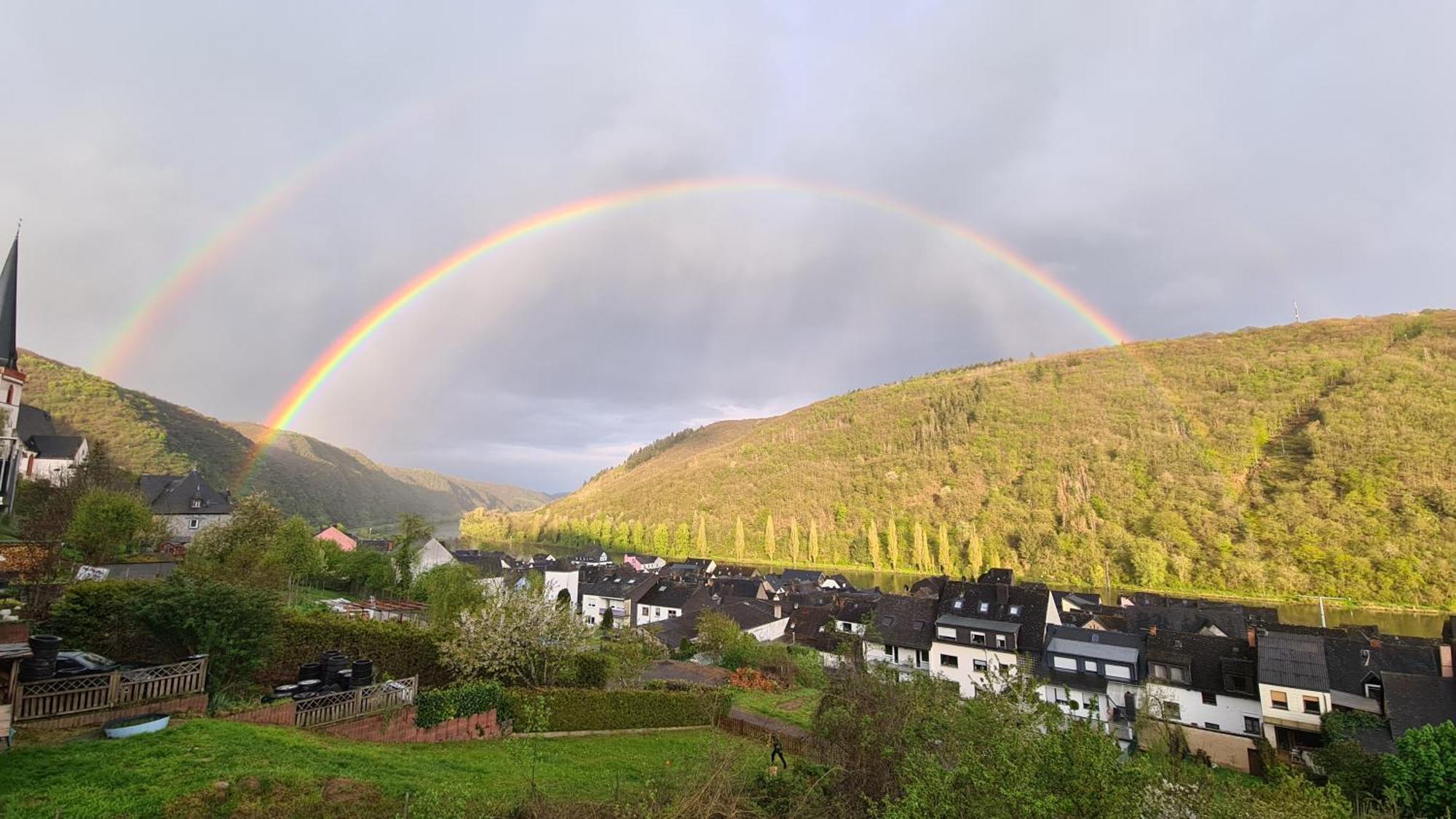 Pension Mit Moselblick Klotten Esterno foto